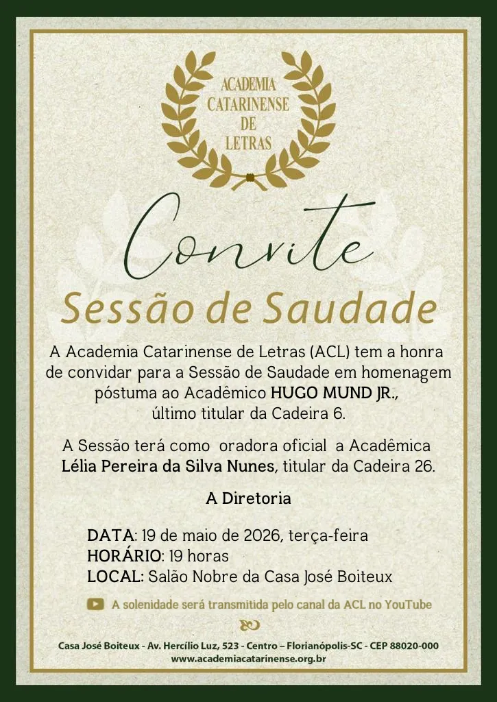 Convite Hugo Mund Jr